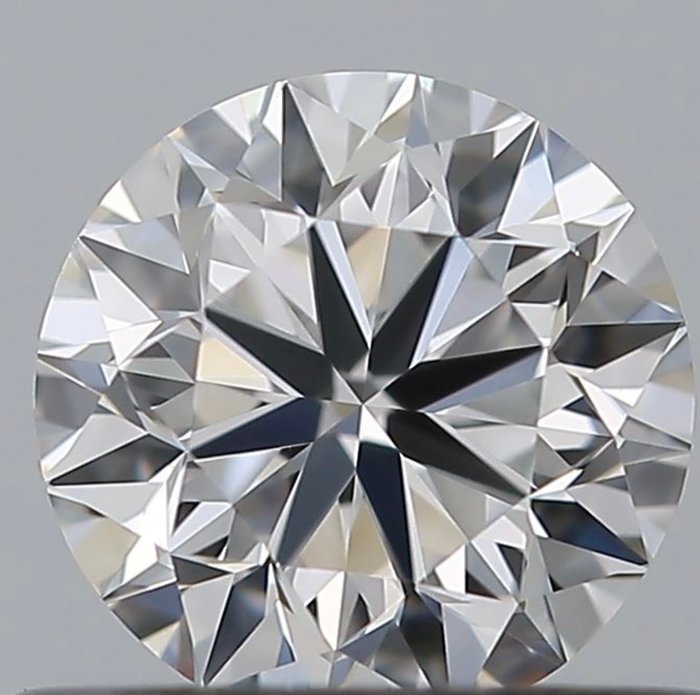 Ingen mindstepris - 1 pcs Diamant  (Natur)  - 0.50 ct - Rund - D (farveløs) - IF - Gemological Institute of America (GIA)