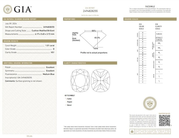 2 pcs Diamant  (Natur)  - 2.02 ct - Pude - D (farveløs), E - VS1, VVS2 - Gemological Institute of America (GIA) - fantastisk par