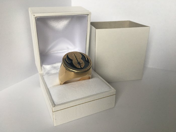 Unikt Jedi Order Symbol Star Wars 24kt forgyldt - Ring