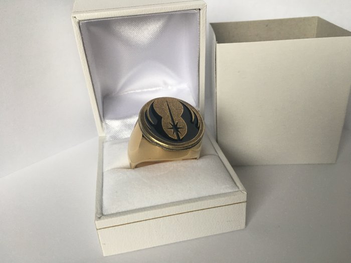 Unikt Jedi Order Symbol Star Wars 24kt forgyldt - Ring