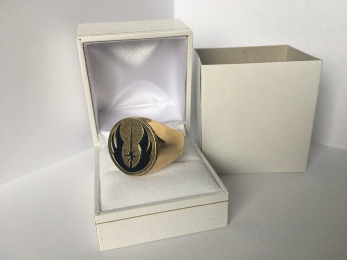 Unikt Jedi Order Symbol Star Wars 24kt forgyldt - Ring