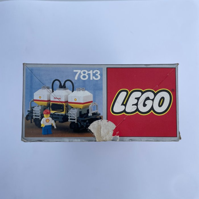 Lego - lego 7813 Shell Tanker Wagon met doos uit 1986!