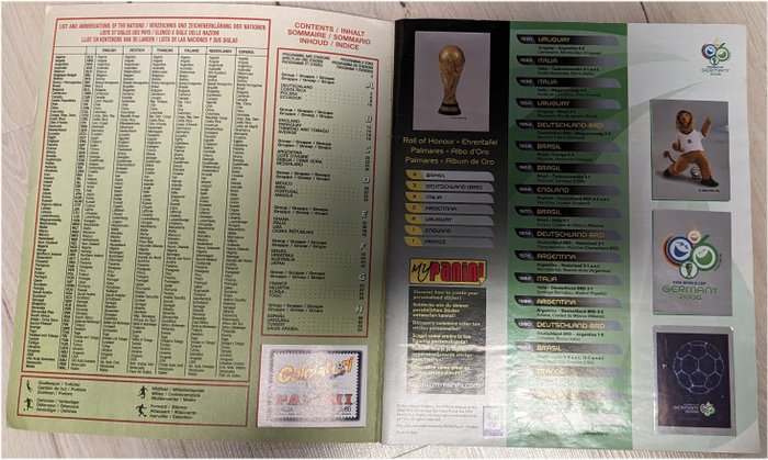 Panini - World Cup Germany 2006 - German edition - Including Loose Messi Rookie sticker makes 1 Complete Album