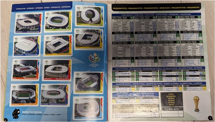 Panini - World Cup Germany 2006 - German edition - Including Loose Messi Rookie sticker makes 1 Complete Album