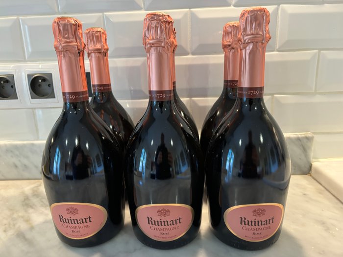 Ruinart, Brut Rosé - Champagne - 6 Flasker (0,75 L)