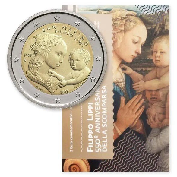 San Marino. 2 Euro 2019 "Filippo Lippi"  (Ingen mindstepris)