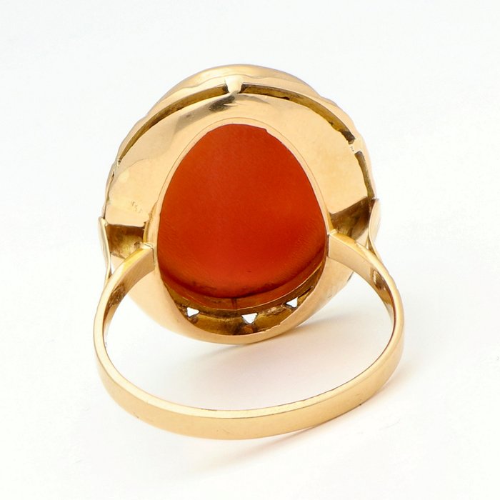 Ring - 18 kraat Gulguld - Cameo