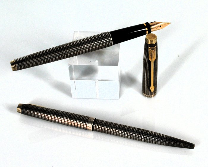 Parker - Ciselle 75 sterling silver e oro 14 KT - Fyldepen