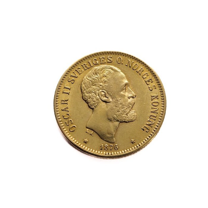 Sverige. 20 Kroner 1876 Oscar II