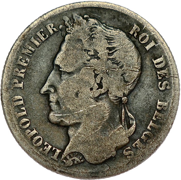 Belgien. Leopold I (1831-1865). 1/2 Franc 1843 - LOW MINTAGE - SCARCE