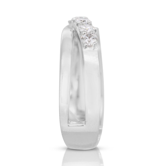 Ring - 18 kraat Hvidguld -  0.49ct. tw. Diamant (Natur)