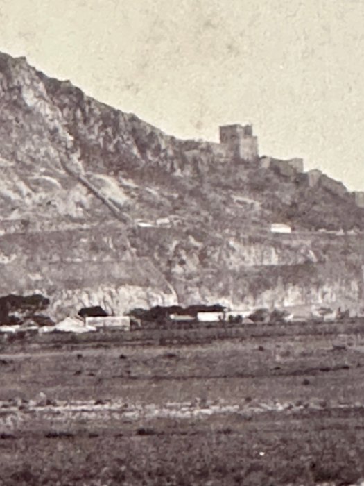 Unknown Photographer - Lot of 8 Albumen Photographs of Gibraltar ca 1870