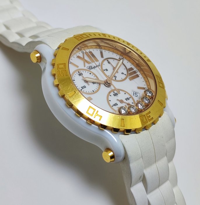 Chopard - Happy Sport Ceramic  18K Gold "Limited Edition" - 28/8515-9001 - Unisex - 2011-nu