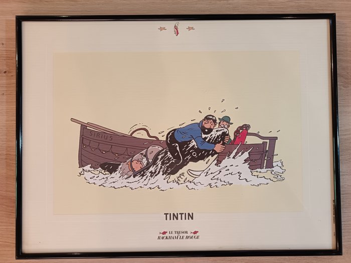 Tintin - Lithographie - Le trésor de Rackham le Rouge - TQ 17