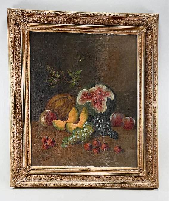 C. Lubin (1886) - Still life with fruit - NO RESERVE