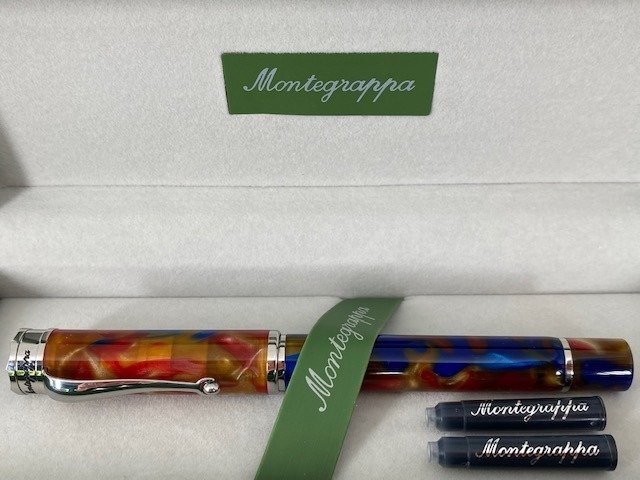 Montegrappa - Ducale Murano Astratto Resin Fountain Pen - Fyldepen