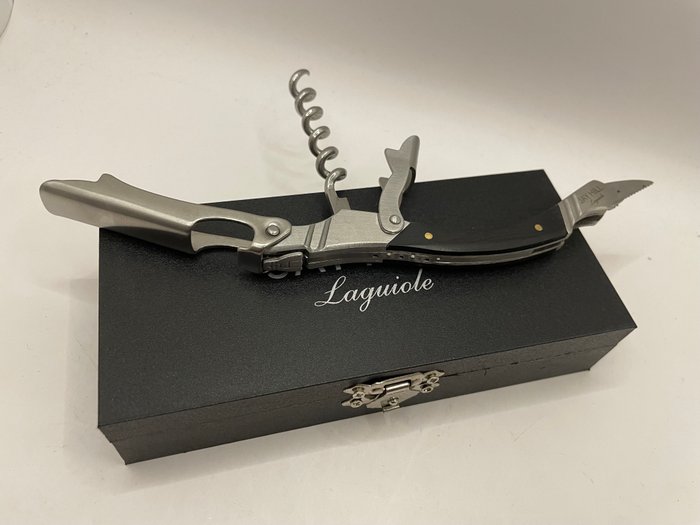 Laguiole - Jay Hill - Proptrækker -  Laguiole sommeliers kniv - Ibenholt - Stål (rustfrit)