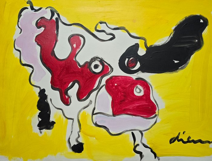 Peter Diem (1945) - Cow in Yellow