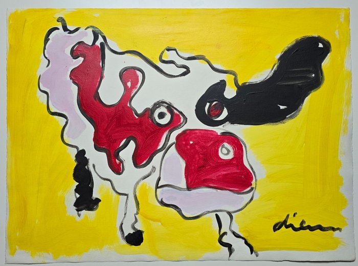 Peter Diem (1945) - Cow in Yellow