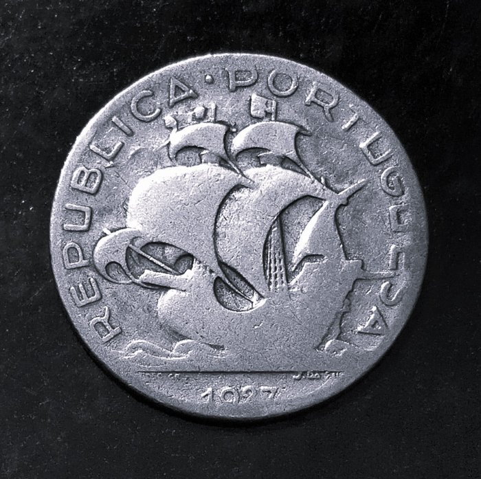 Portugal Republic 25 Escudos - 1937 - Rara  (Ingen mindstepris)