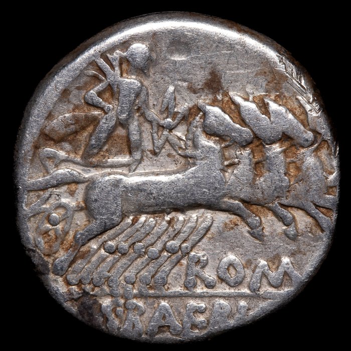 Romerska republiken. M. Baebius Q. f. Tampilus, 137 BC. Denarius Roma  (Ingen mindstepris)