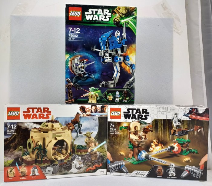 Lego - Star Wars - 75002 AT-RT / 75238 Action Battle Endor Assault / 75208 Yoda's Hut