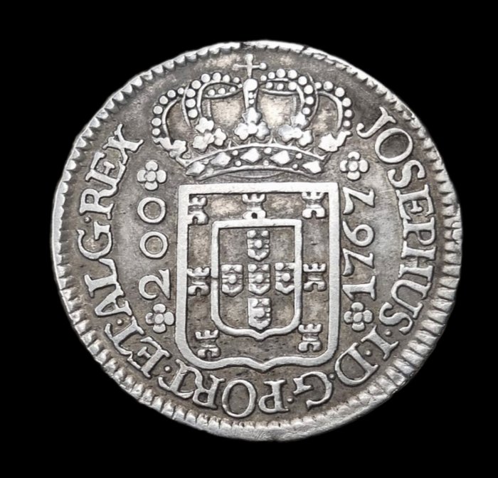 Portugal. D. José I (1750-1777). 12 Vinténs (240 Reis) 1767 - Josephus - Coroa de 5 Arcos - A/Letras Maiores - SEM RESERVA  (Ingen mindstepris)