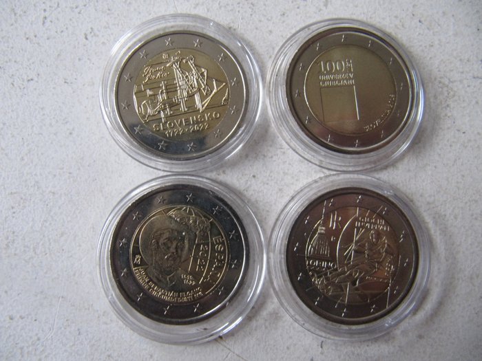 Europa. 2 Euro 2004/2022 (19 stuks)  (Ingen mindstepris)