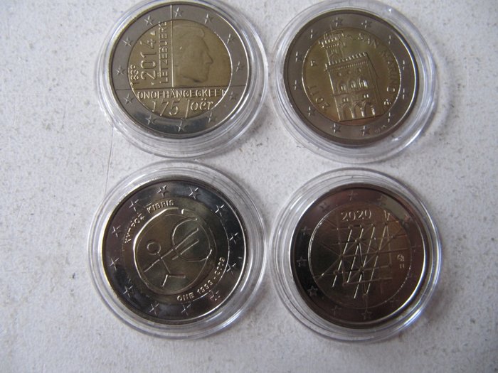 Europa. 2 Euro 2004/2022 (19 stuks)  (Ingen mindstepris)