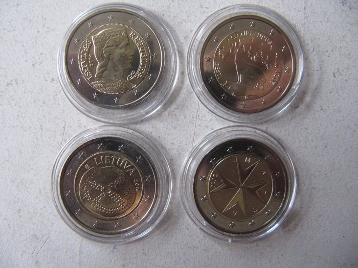 Europa. 2 Euro 2004/2022 (19 stuks)  (Ingen mindstepris)