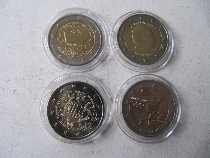 Europa. 2 Euro 2004/2022 (19 stuks)  (Ingen mindstepris)