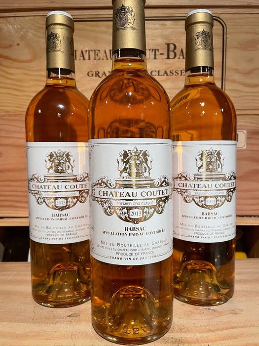 2013 Château Coutet - Barsac Sauternes 1er Grand Cru Classé - 3 Flasker (075 L)