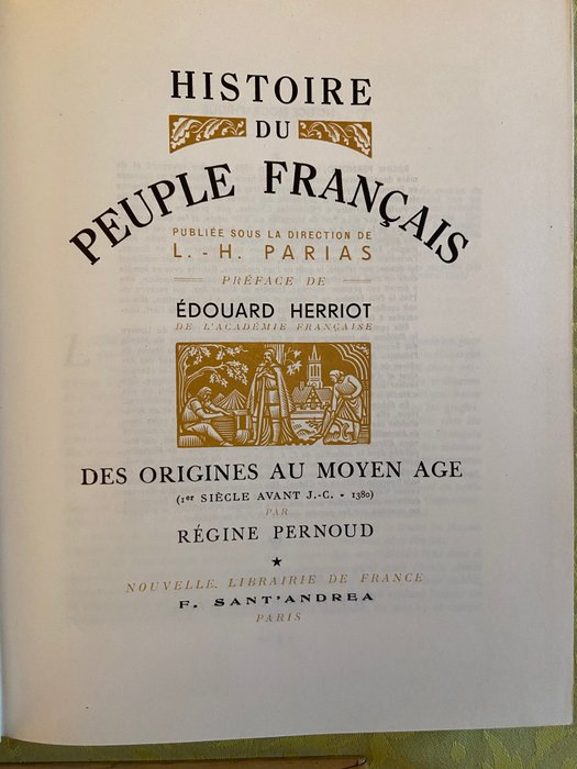 Régine Pernoud - Histoire du peuple français - 1959