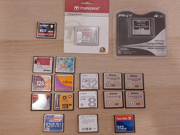 Canon, Nikon, sandisk CompactFlash (CF) x18 Hukommelseskort