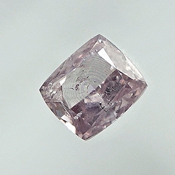 1 pcs Diamant  (Naturfarvet)  - 0.15 ct - Pude - Fancy light Lyserød - I2 - Gem Report Antwerp (GRA)