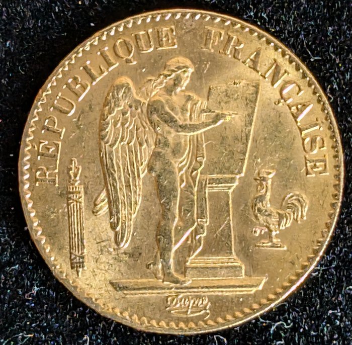 Frankrig. 20 Francs 1874 A