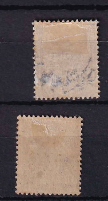 Frankrig 1902/1906 - kyst 530€, 30c Mouchon og 35c såmand mager figur - Yvert n°128 et 136