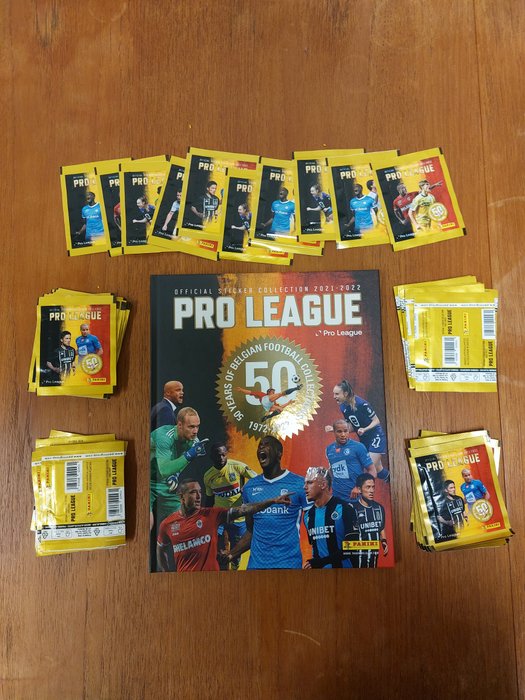 Panini - Pro League Belgium - 100 packets + hardcover album - 1 Mixed collection