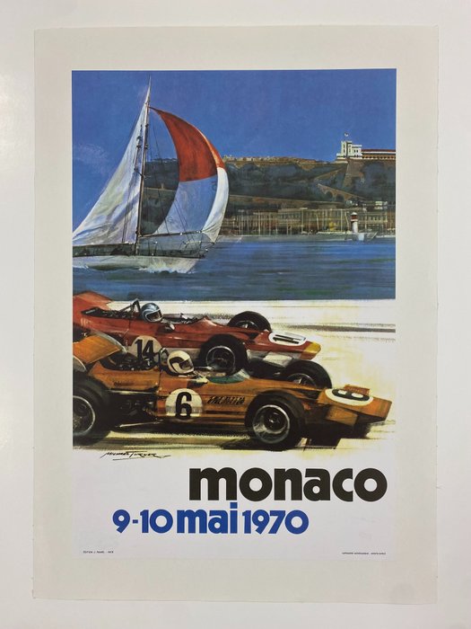 Michael Turner - MONACO - 9/10 mai 1970 (linen backed on canvas) - 1970‹erne