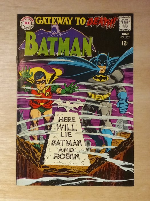 Batman #202 - A Silver Age classic! - 1 Comic - Første udgave - 1968