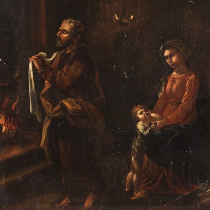 Scuola fiamminga (XVII) - Sacra Famiglia