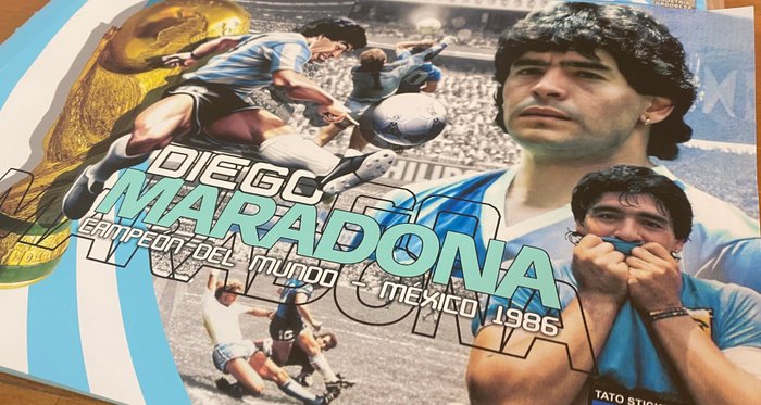 Tato Stickers - Diego Maradona Campeon del Mundo Mexico 86 - 1 Empty album + complete loose sticker set