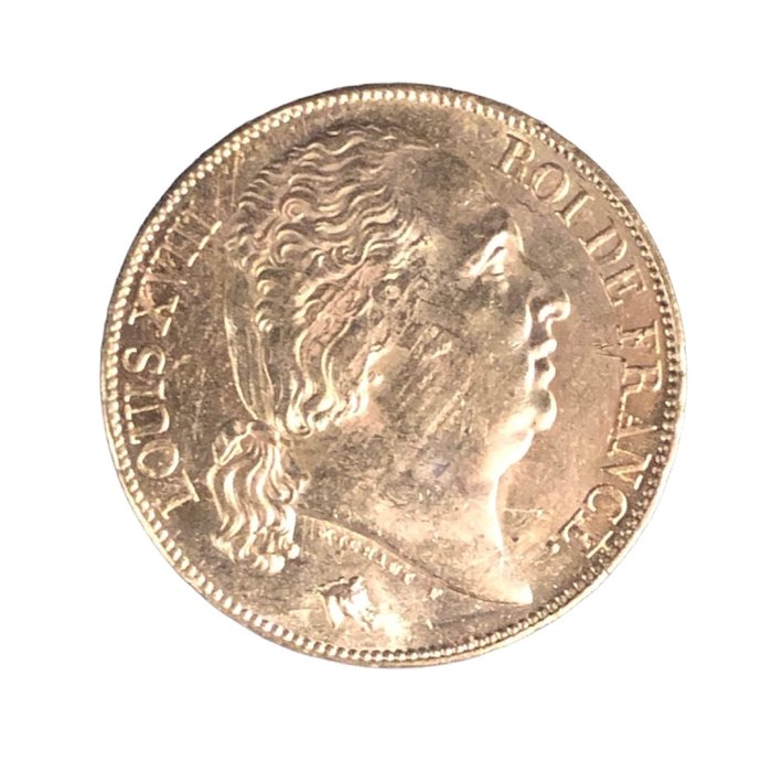 Frankrig Ludvig 18 (1814-1824) 20 Francs 1822-A Paris