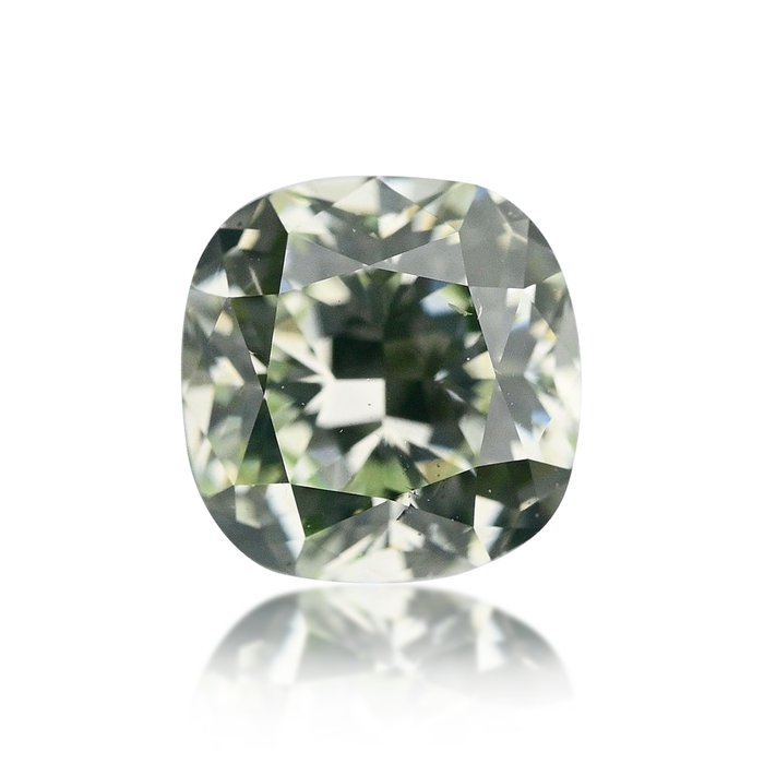 1 pcs Diamant  (Naturfarvet)  - 0.60 ct - Fancy Gullig Grøn - VS2 - Gemological Institute of America (GIA)