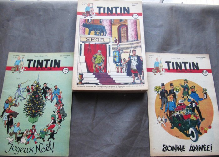 Magazine Tintin - Année 1949 (manque 8-9-12-13-18-47-50) - 1949