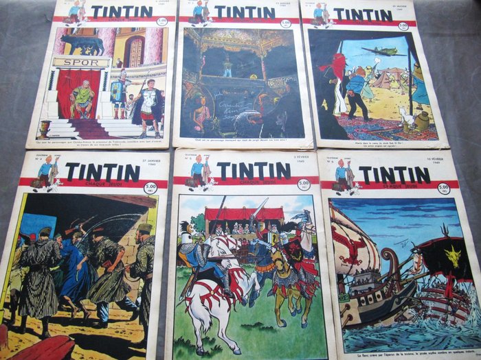 Magazine Tintin - Année 1949 (manque 8-9-12-13-18-47-50) - 1949