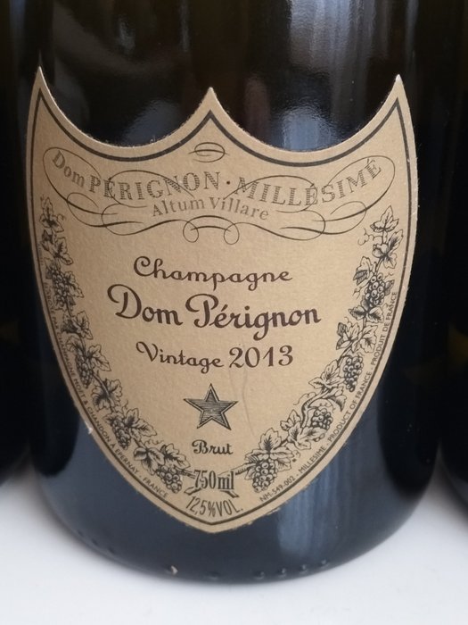 2013 Dom Pérignon - Champagne Brut - 3 Flasker (0,75 L)