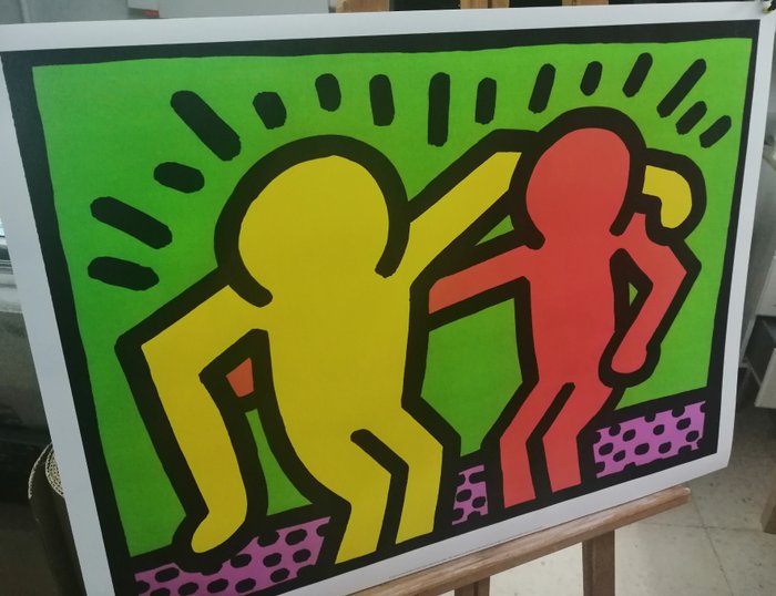 Keith Haring, (after) - Amigos (Me alegro de verte) - Big Size