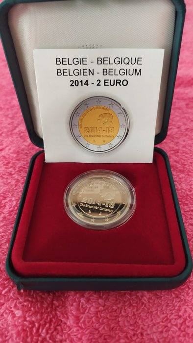 Belgien. 2 Euro 2014 "The Great War Centenary" Proof  (Ingen mindstepris)