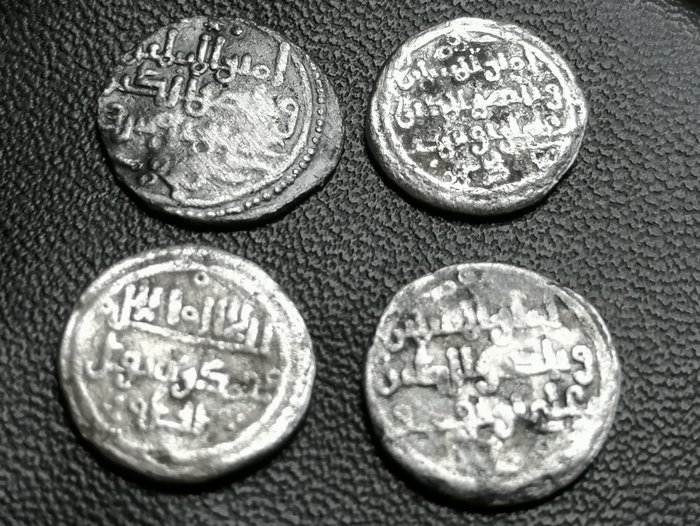 Al-Andalus - Almoraviderne. Ali Ben Youssef. Lot of 4 coins 1106-1143  (Ingen mindstepris)